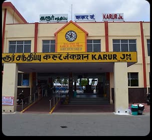 Karur Junction connecting travelers and groups to the Kolli Hills Adventure Park.