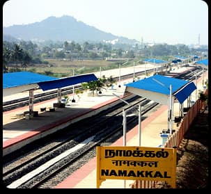 Namakkal railway station is the scenic starting point to reach the Kolli Hills Adventure Park.